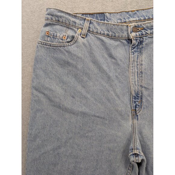 VINTAGE Levi's 522 Jeans Womens 24 Short Light Wash Tapered High Rise USA 90s - Picture 2 of 15